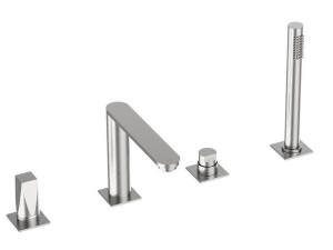 Смеситель для ванны из нержавеющей стали с поворотным горлышком