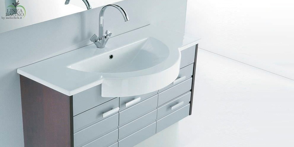 FO12035101 Полувстраиваемая раковина консольная 50 см белая Disegno Ceramica Fonte  - Вид №1