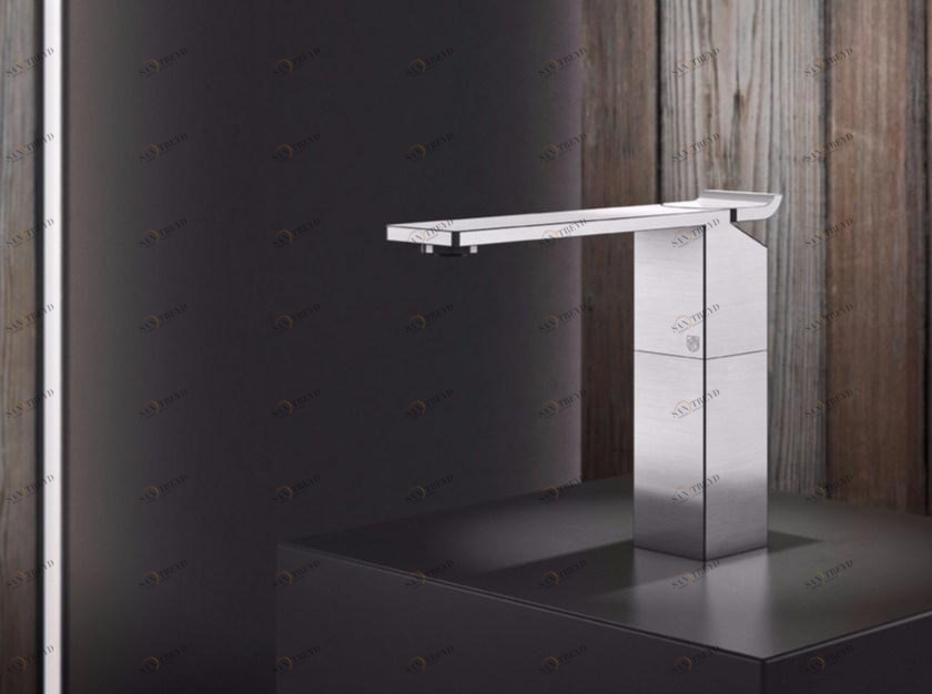 Radomonte Смеситель для раковины, однорычажный, настольный, из нержавеющей стали Okami Okm2