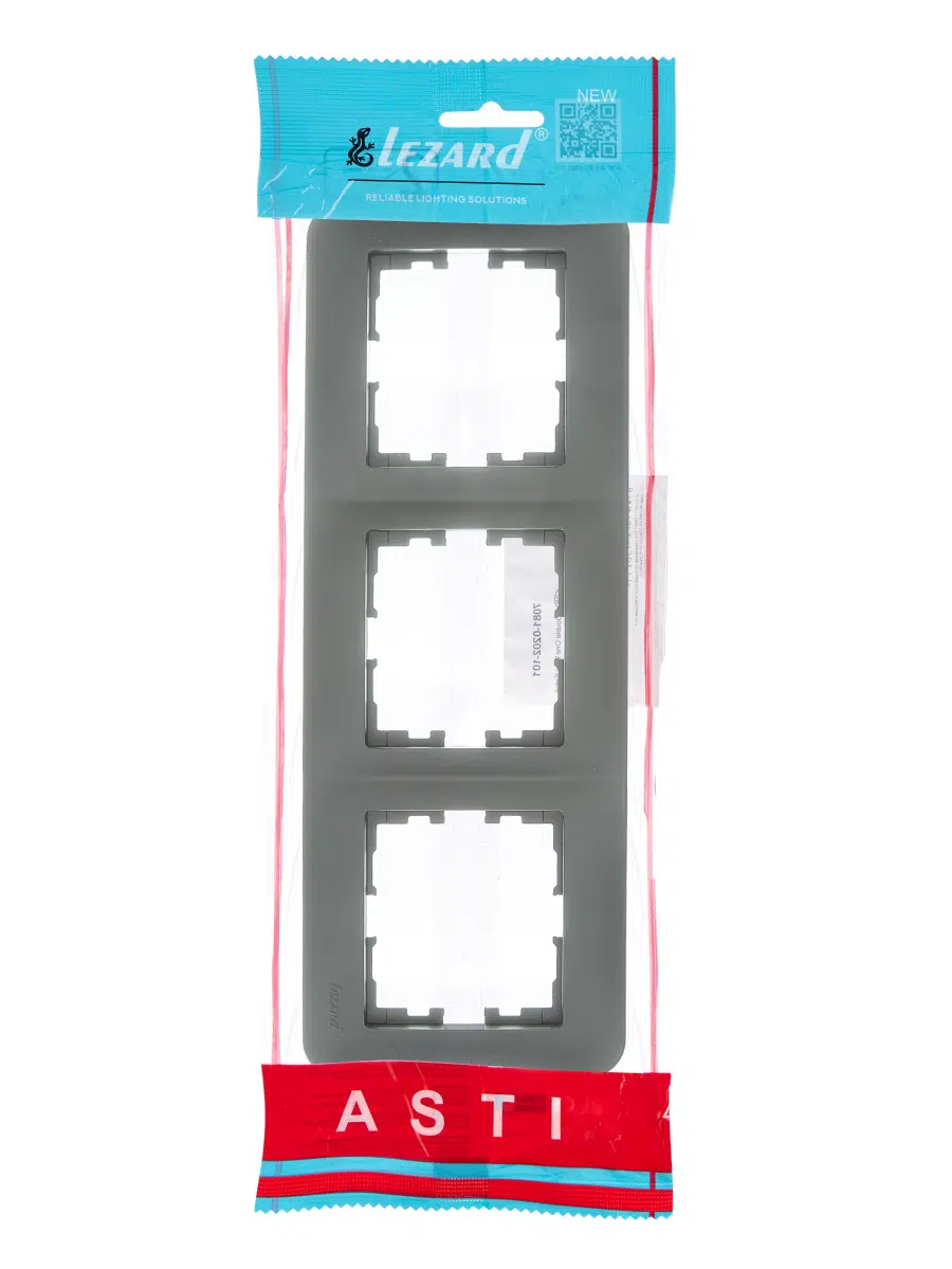 ASTI Рамка 3-ая горизонтальная б/вст платина LEZARD 7081-3500-148 - Вид №3
