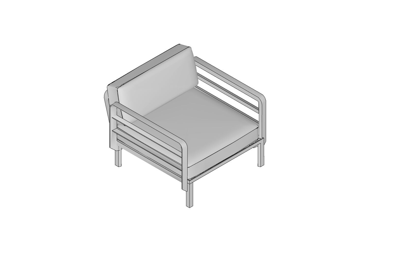 Мягкое садовое кресло с подлокотниками Nardi MAXIMO ARCH-00126618 - Вид №7