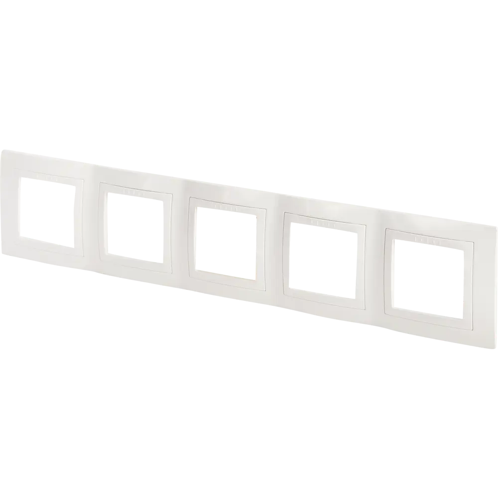 Рамка для розеток и выключателей Systeme Electric Unica 5 постов, цвет белый STLM-2211363 - Вид №1