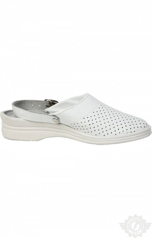 61813 Туфли Сабо женские белые  Медицинская обувь размер 38 Спецодежда  - Вид №4