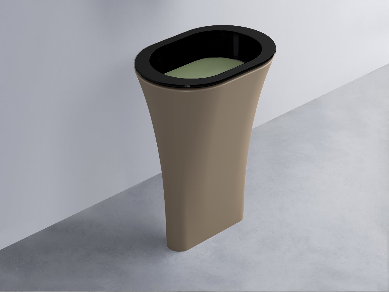 AMLA65-N+AMPILO-AG+AMCOLO-AN Раковина Amedeo Ovale отдельностоящая cielo Enjoy + Amedeo Ceramica Cielo