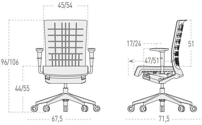 ACTIU Офисное кресло на колесиках sun-id-1470341 - Вид №10