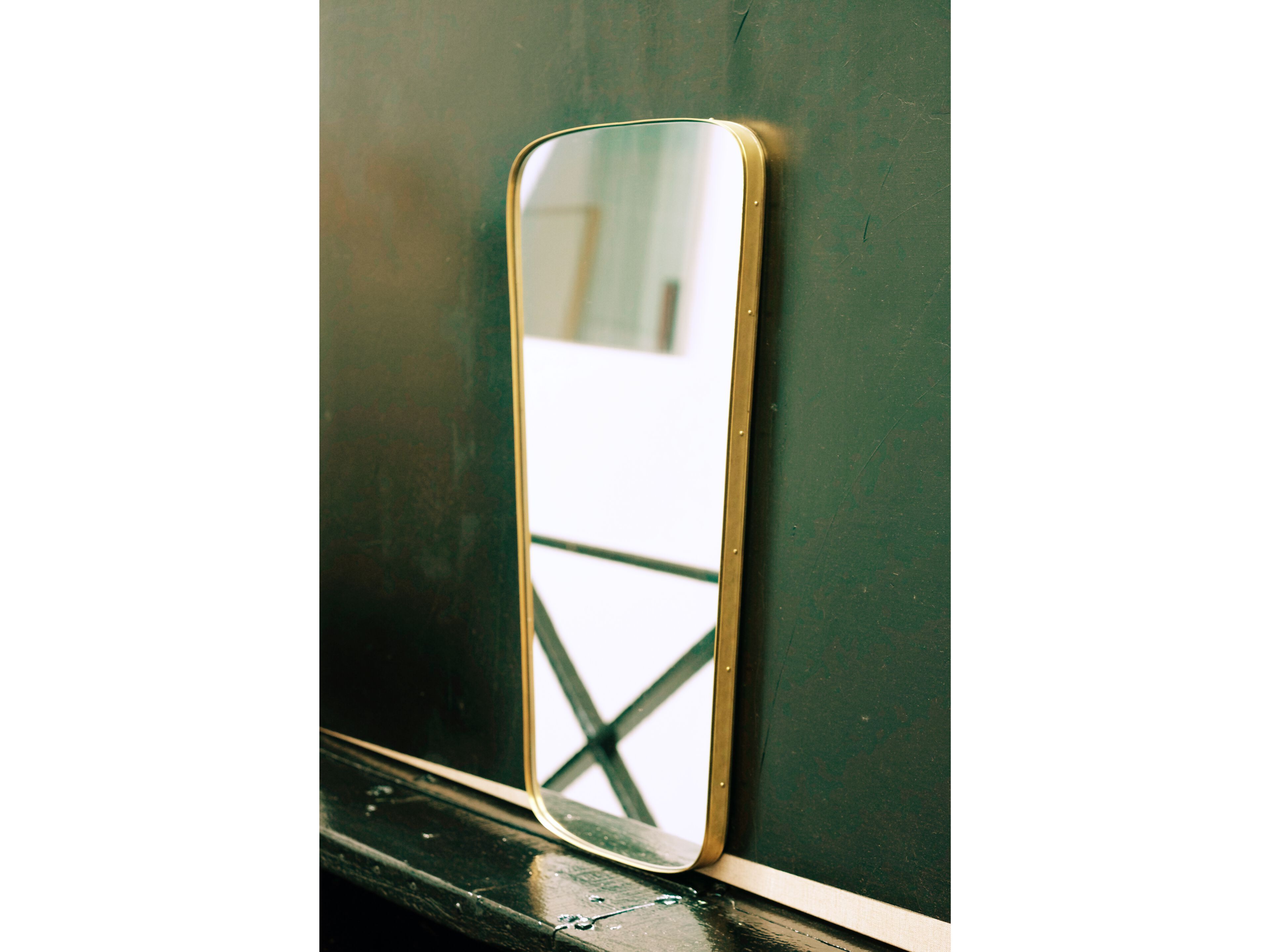 Зеркало с латунной рамкой Jover+Valls SWING 2 ARCH-00075313