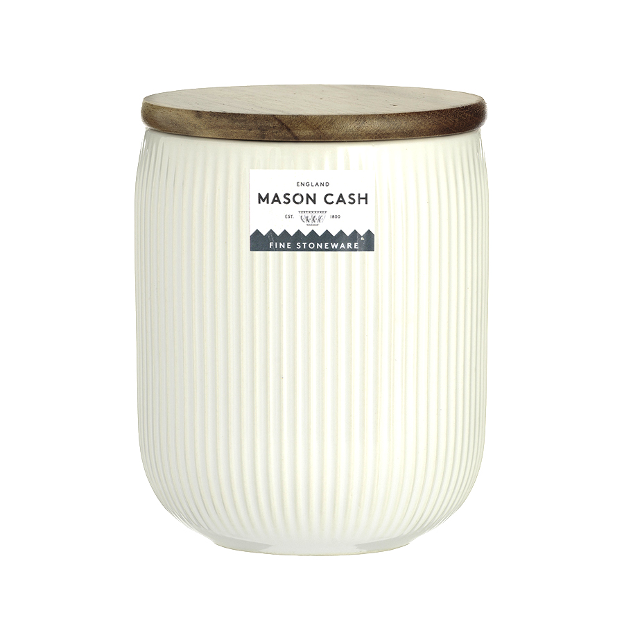 Банка с крышкой 13 см белая Linear MASON CASH  00-3871208 Белый  - Вид №3