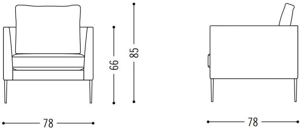 COR Кресло из ткани с подлокотниками Pilotis sun-id-1362187 - Вид №3