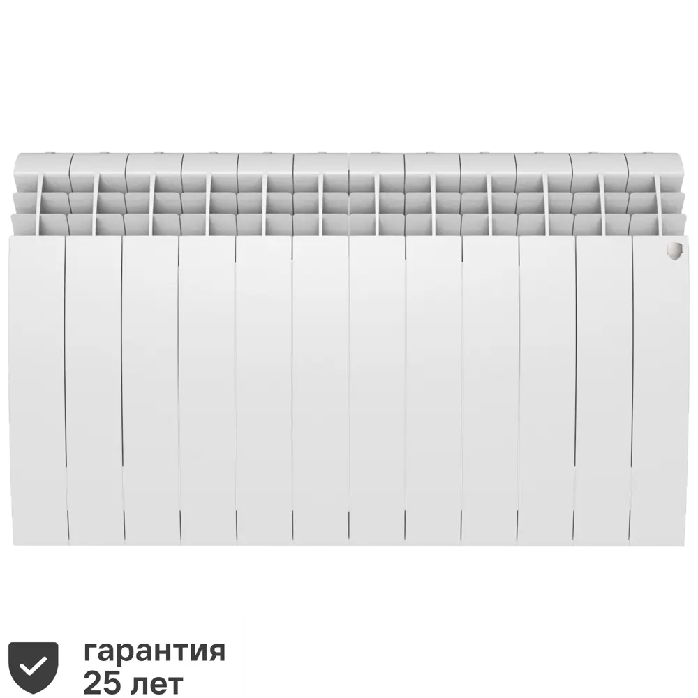 Радиатор секционный Royal Thermo Biliner 500/87 12 секций боковое подключение биметалл белый 81979200 STLM-2043749