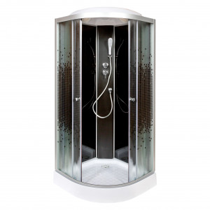 BМ4510 с гм. и эл. BLACK Душевая кабина DETO Серия ВМ