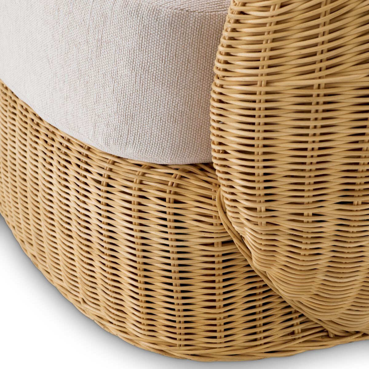 Вращающееся кресло из ротанга с подлокотниками Eichholtz Rafael ARCH-00002495 - Вид №2