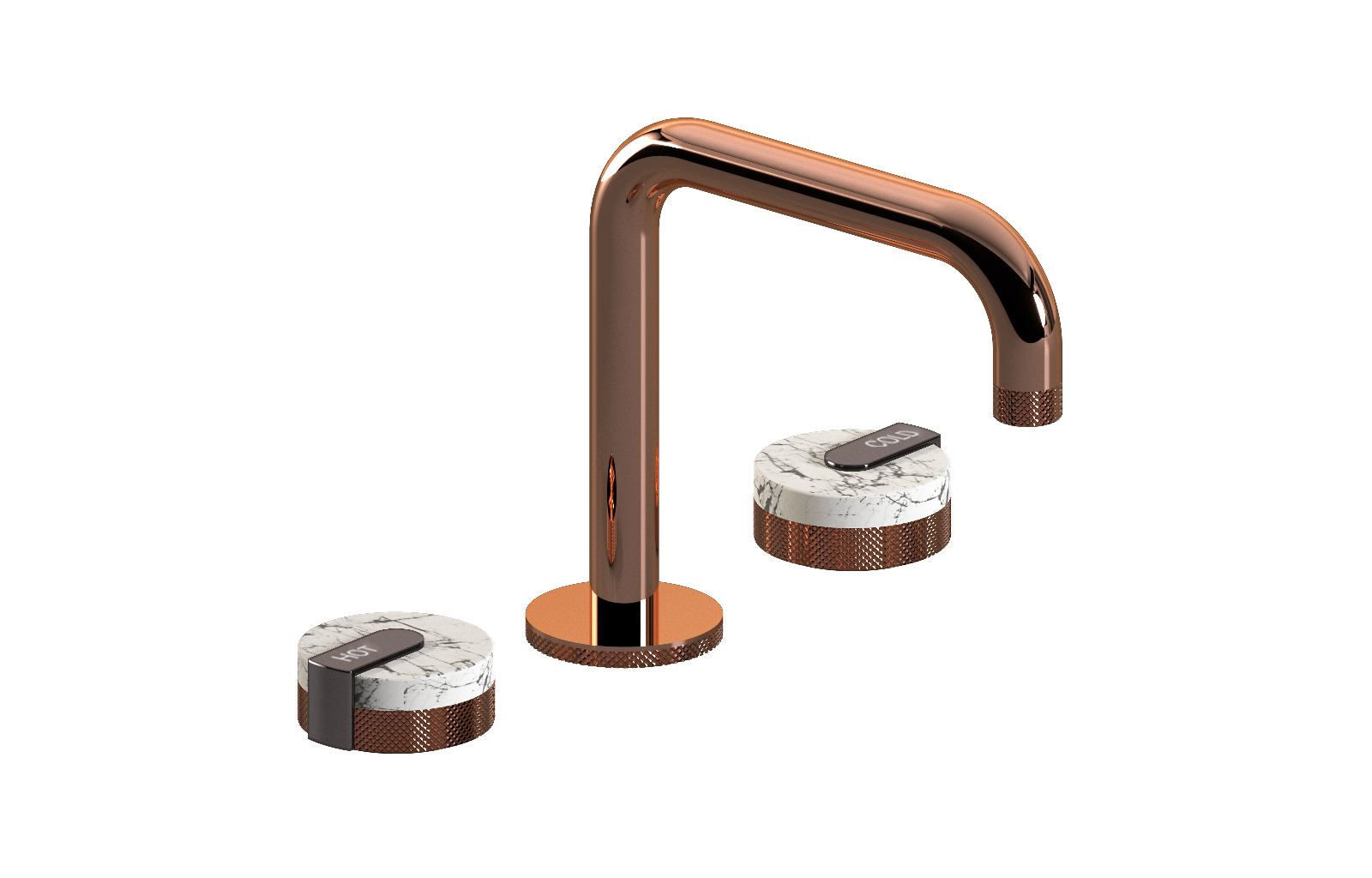 E-11511-R2MW-L1OX-RG Смеситель для умывальника на 3 отвертия GRAFF MOD+