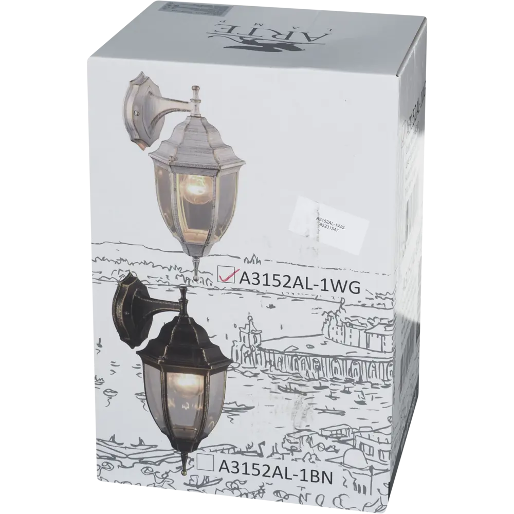 Светильник уличный настенный Pegasus 60 Вт IP44 цвет белый/золотой Arte Lamp STLM-2112802 - Вид №7