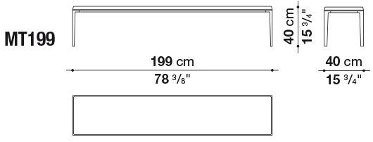 B&B Italia Прямоугольный стеклянный журнальный столик Michel sun-id-1448577 - Вид №5