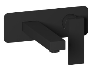 Настенный смеситель для раковины с 2 отверстиями и автоматическим сливом