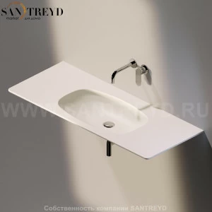 ND120L.9003 Подвесная раковина настенная прямоугольная Ceramica Flaminia Nuda бежевая