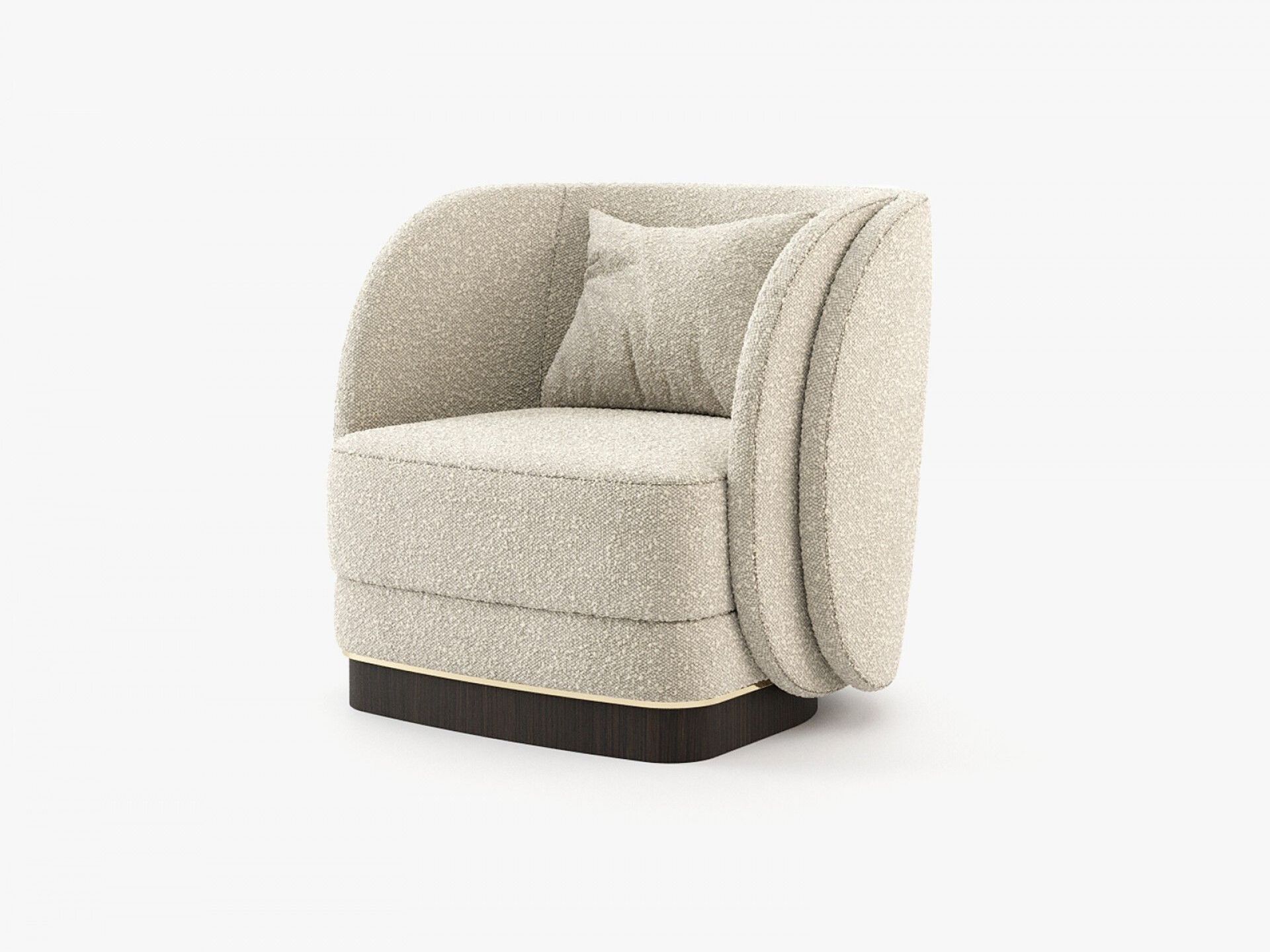 Льняное кресло с подлокотниками Laskasas AMBROSE ARCH-00013676 - Вид №7