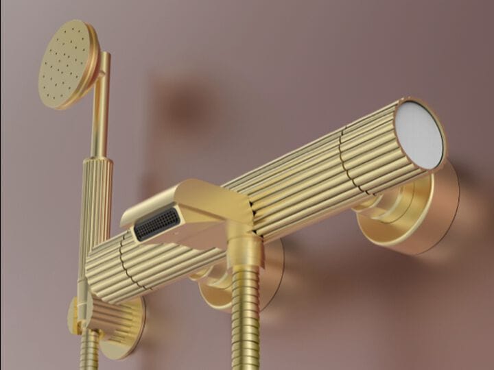 Латунный настенный смеситель для ванны RUBINETTERIE STELLA Ennio ARCH-00131004