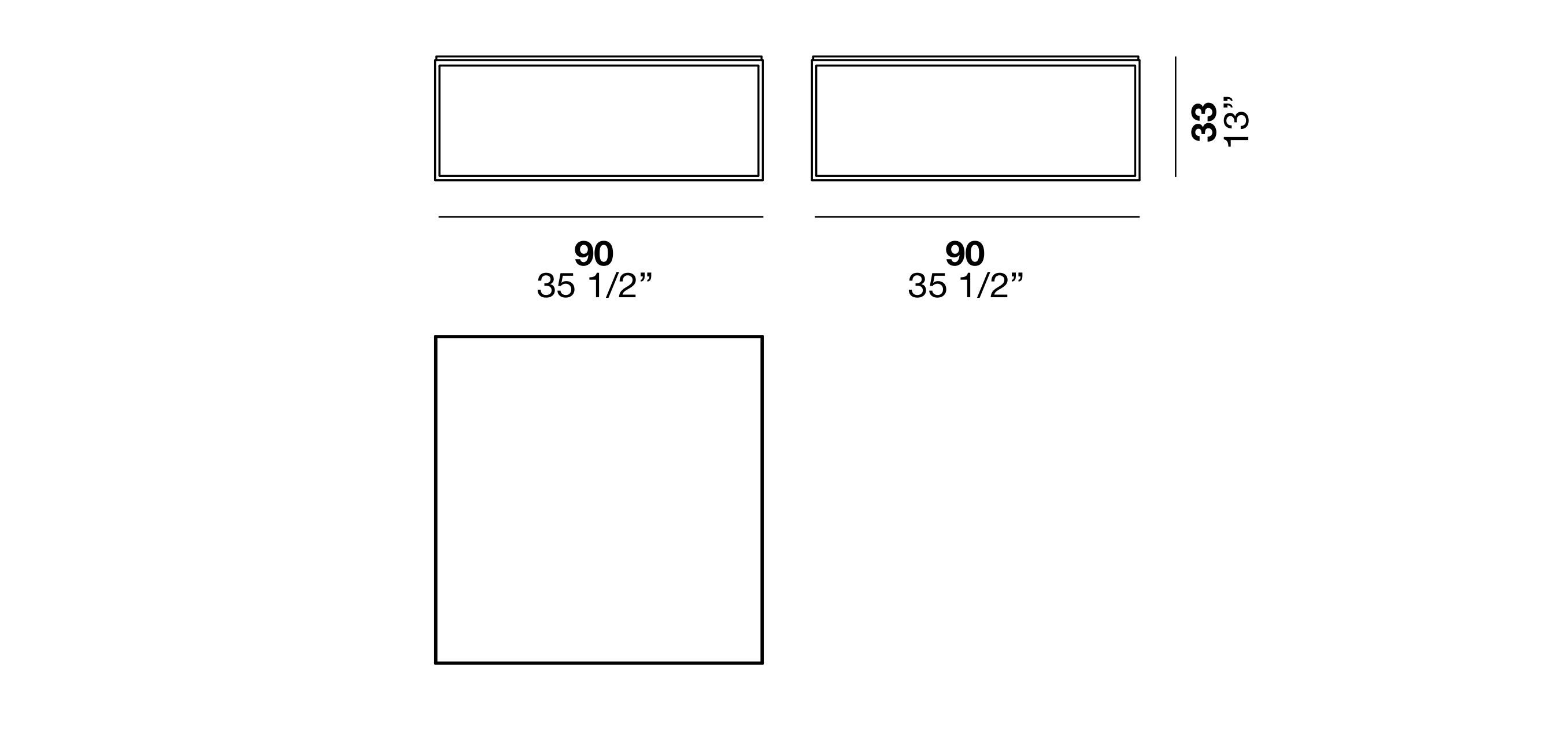Металлический квадратный журнальный столик Alf DaFrè KOBE ARCH-00045698 - Вид №3