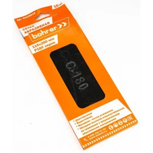 Лист сетчатый шлифовальный водостойкий Bohrer Р180 115x280 мм