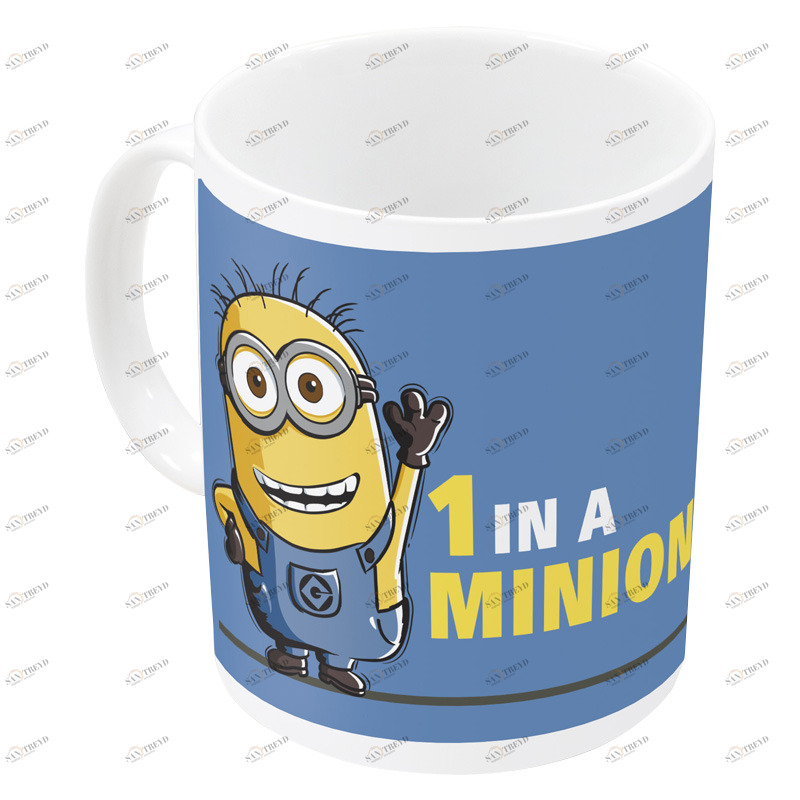 Кружка керамическая "Миньоны. Один", 325 мл STOR МИНЬОНЫ 335711 Синий Santreyd 