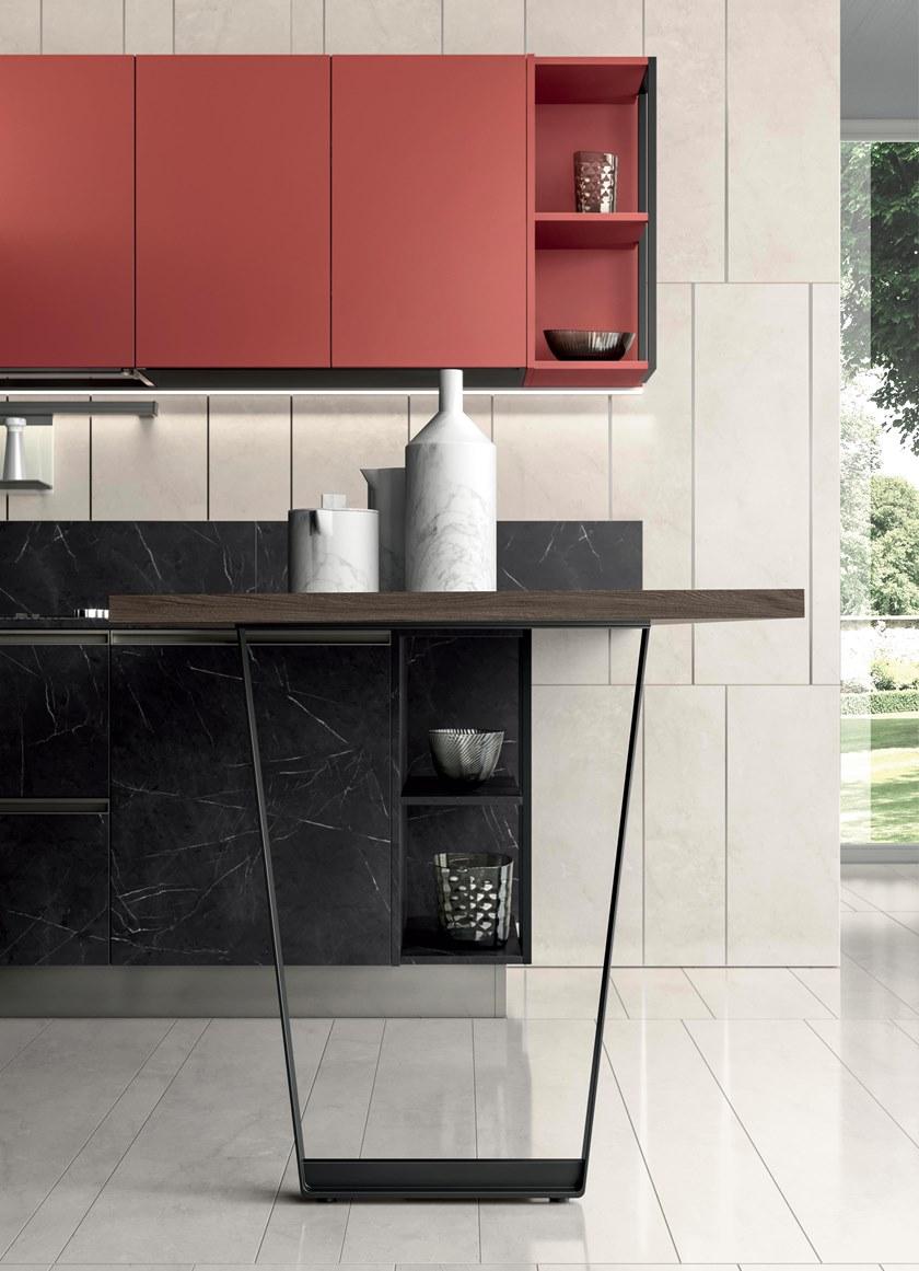 Febal Casa Линейная встроенная кухня со встроенными ручками sun-id-1404149 - Вид №2