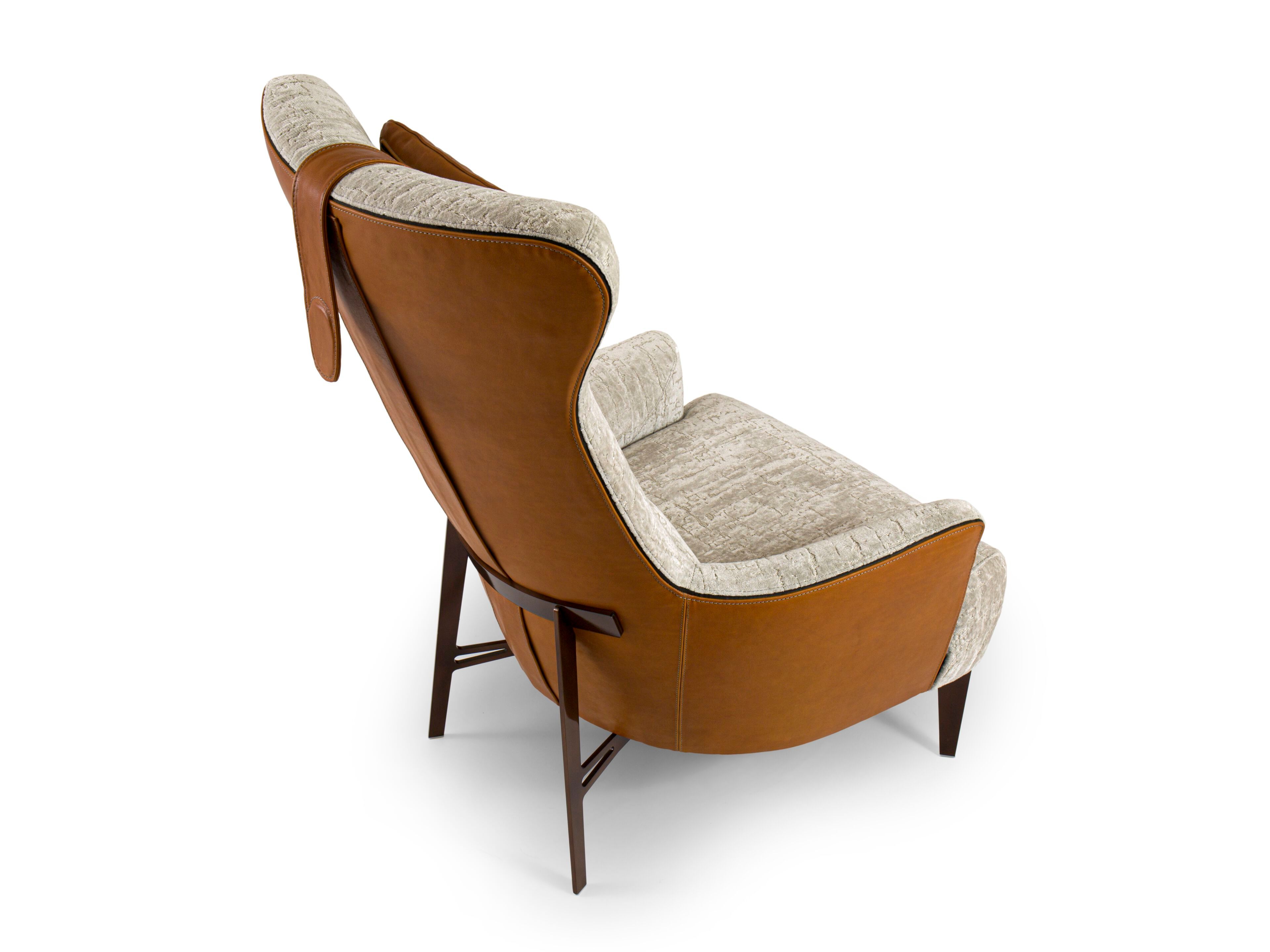 Бархатное кресло bergère Borzalino MIA ARCH-00088877 - Вид №4