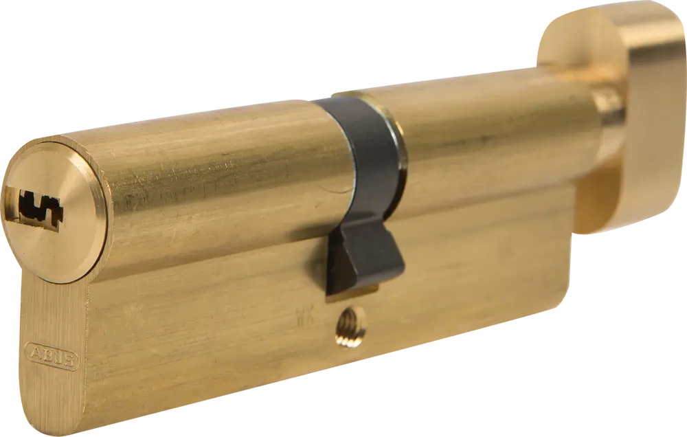 82441705 Цилиндр Abus KD6MM Z45/K45, 45x45 мм, ключ/вертушка, цвет золото STLM-0027376