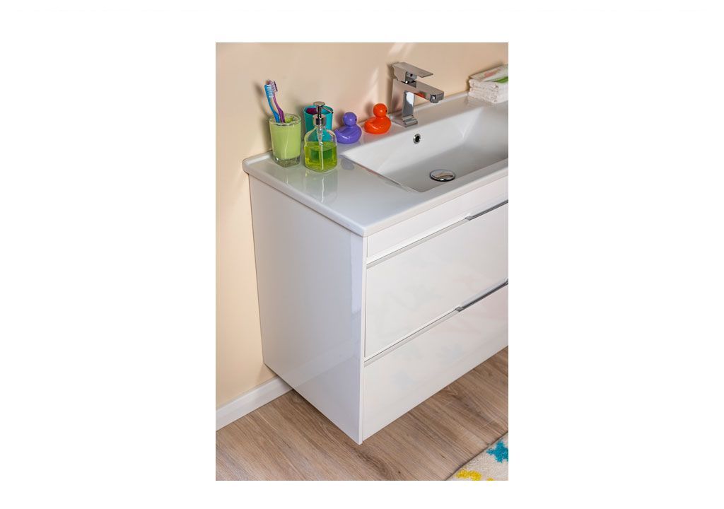 Тумба с раковиной Aquanet Тулон 100 белый 0018339600182321 - Вид №7