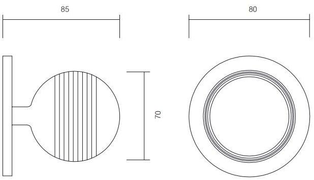 Pasini Ручка дверная из латуни  0340  - Вид №1