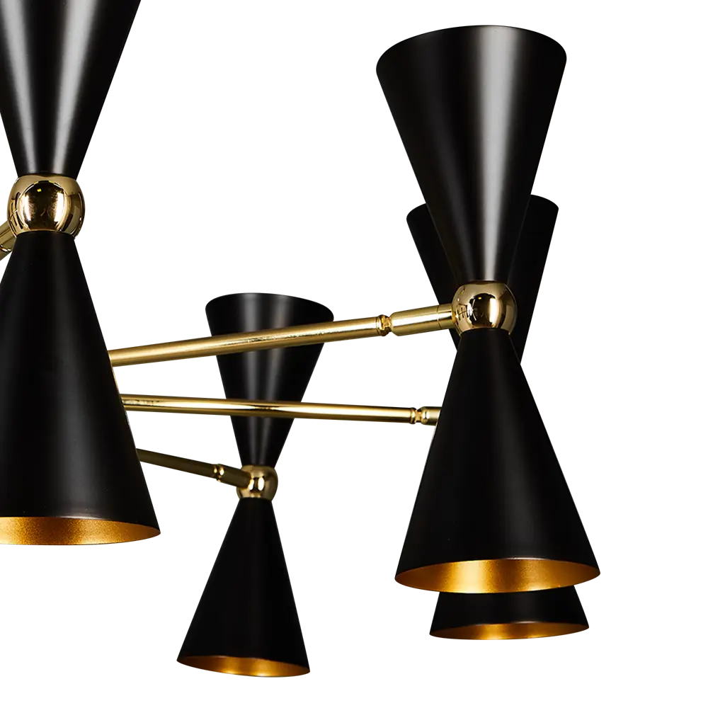 Люстра потолочная Vesper 18 ламп 36 м² цвет золотой/черный 89370783 STLM-2134283 Maytoni  - Вид №5