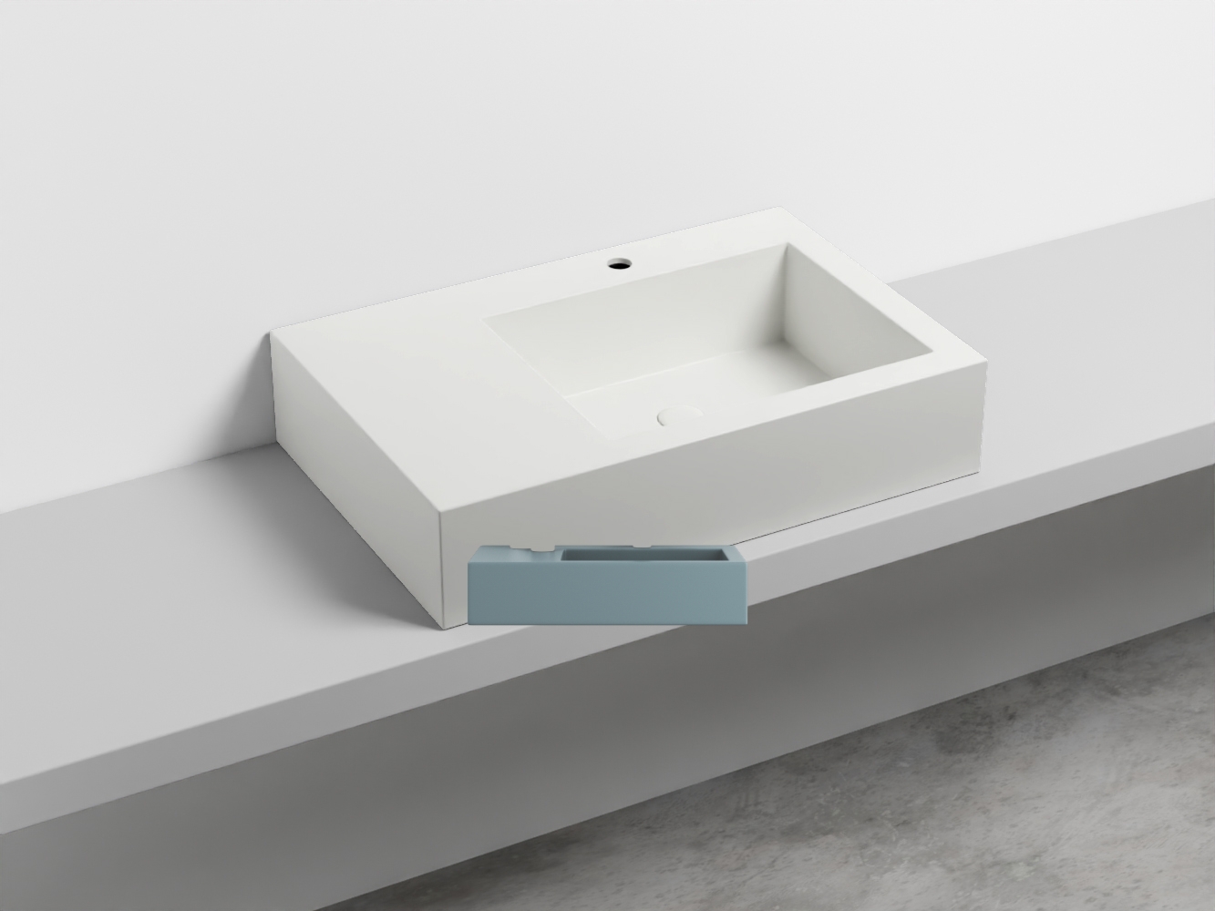 NALAMDX-PL Керамическая раковина с 1-им отверстием, чаша справа cielo I Narcisi Ceramica Cielo