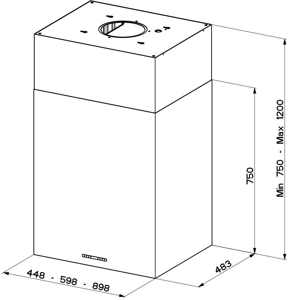 FABER Островная вытяжка из нержавеющей стали с вытяжкой по периметру sun-id-1475782 - Вид №3