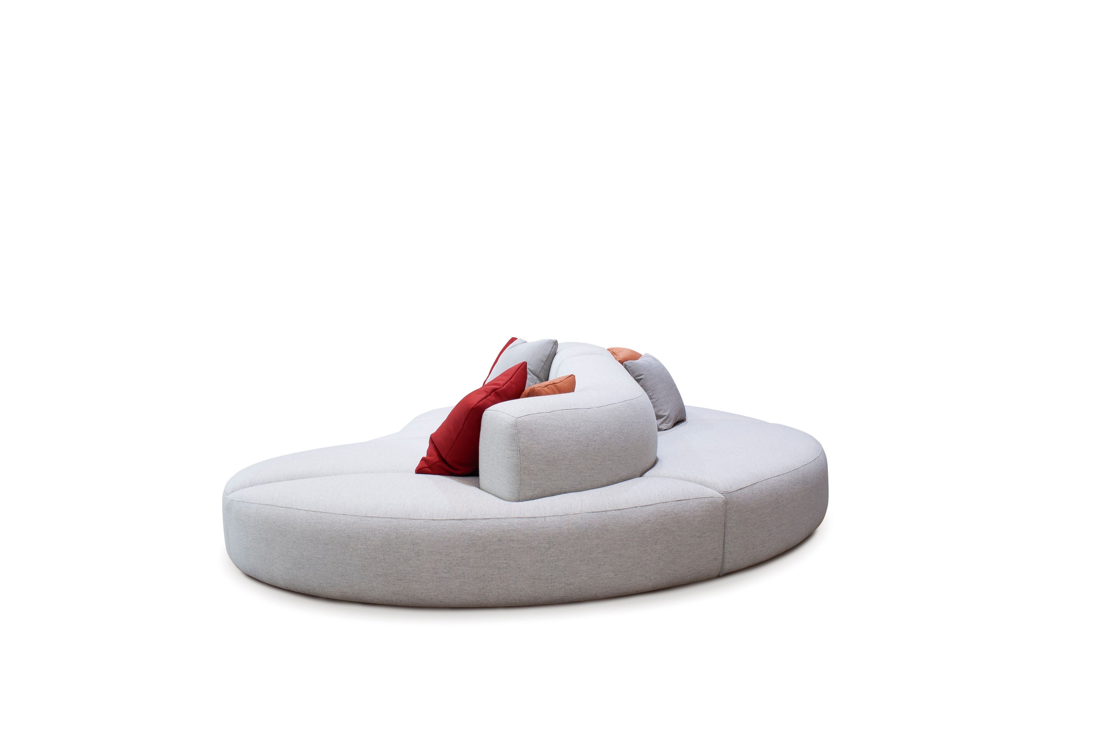 Двусторонняя изогнутая ткань диван CREARTE COLLECTIONS Lab Organic ARCH-00112827 - Вид №20