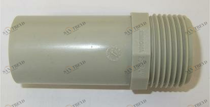 SANIT 72719117063 Адаптер ниппель, PP-H, SDR 11, внешняя резьба 