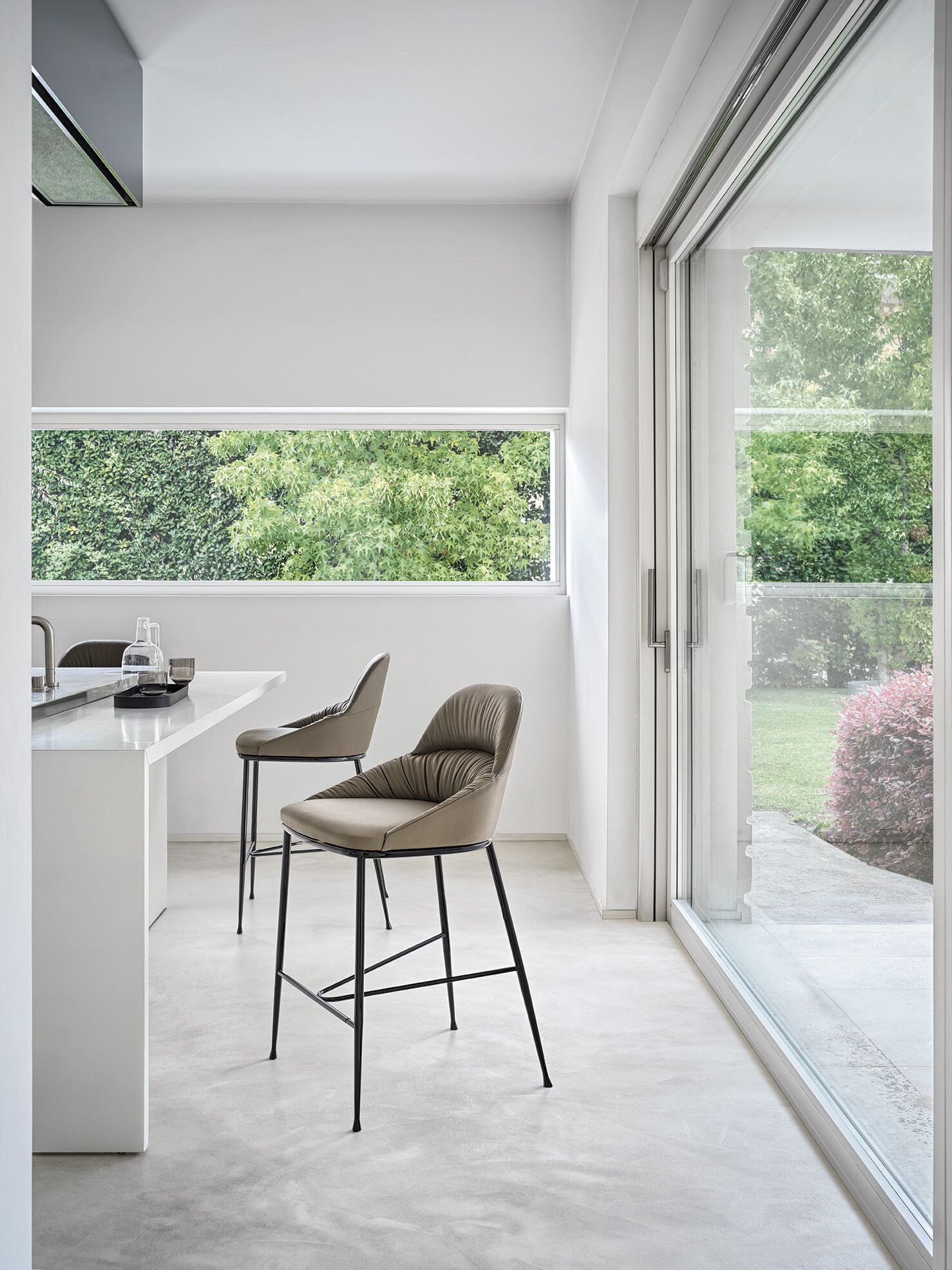 Высокий кожаный стул со спинкой Bontempi Casa QUEEN ARCH-00134973 - Вид №2