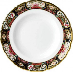 52773 Royal Crown Derby Тарелка закусочная 21,5см "Сад Челси" Фарфор костяной