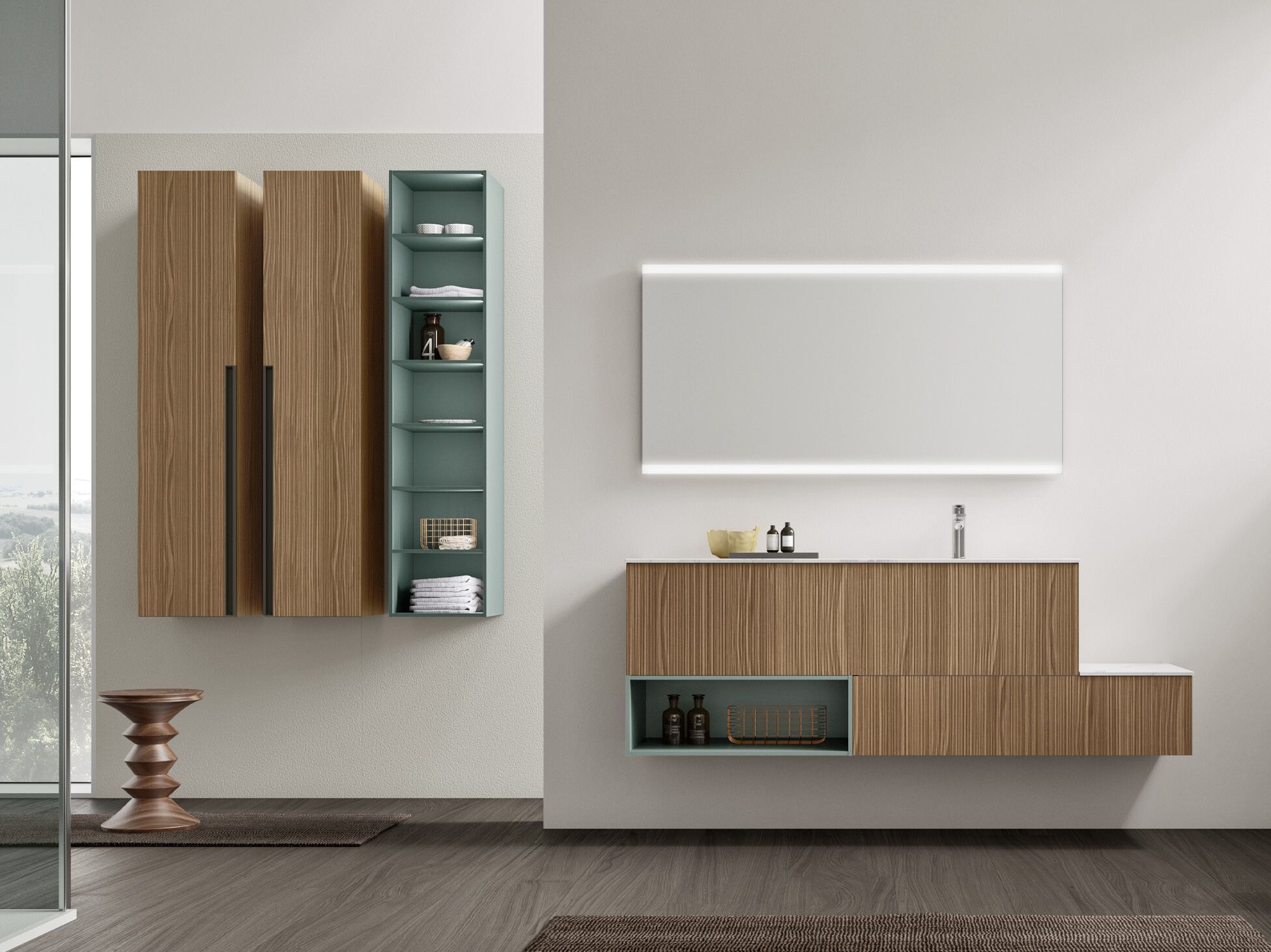 Подвесной умывальник с ящиками Gruppo Geromin Elite ARCH-00031536