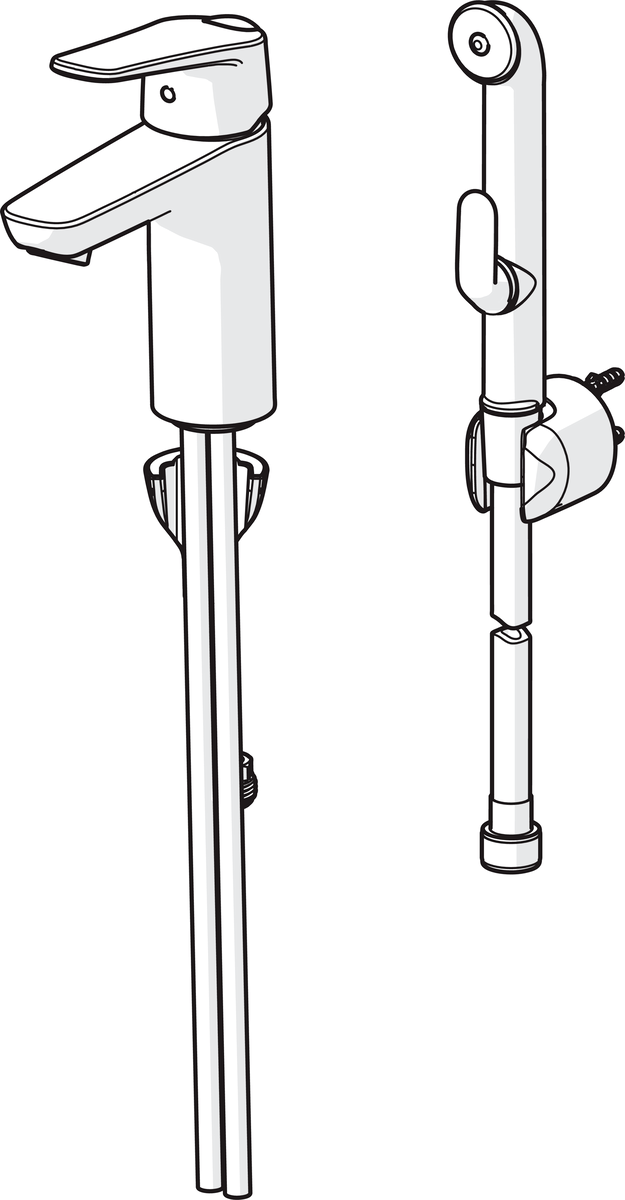 Oras 1801G Смеситель для умывальника 1801G Vega XL Хром  - Вид №2
