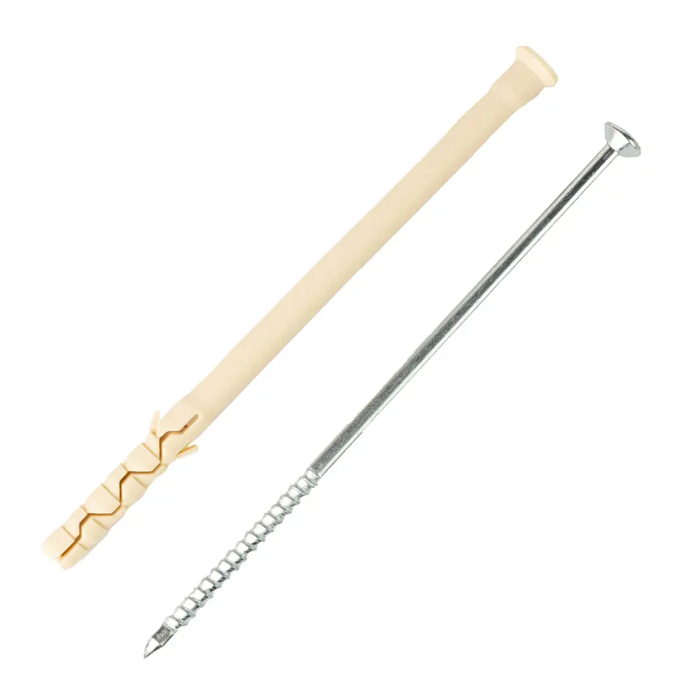 Дюбель-гвоздь потайной Европартнер 8×140 мм для надежного монтажа 89383284 STLM-1434440