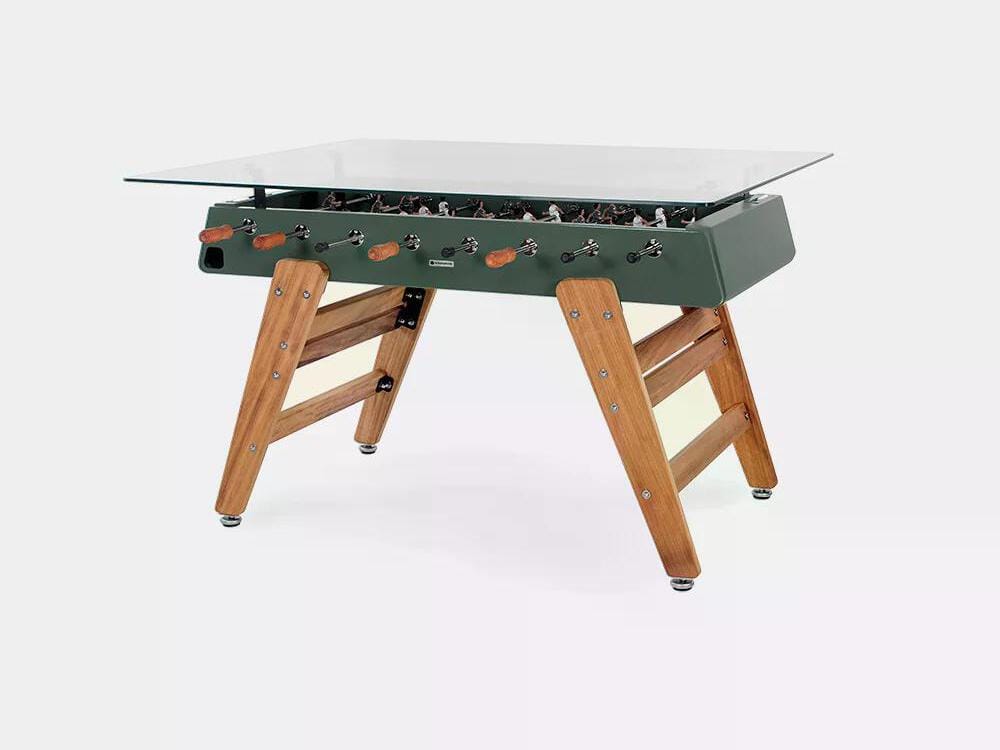 Прямоугольный обеденный стол из стали и стекла RS Barcelona RS3 WOOD ARCH-00114353 - Вид №8