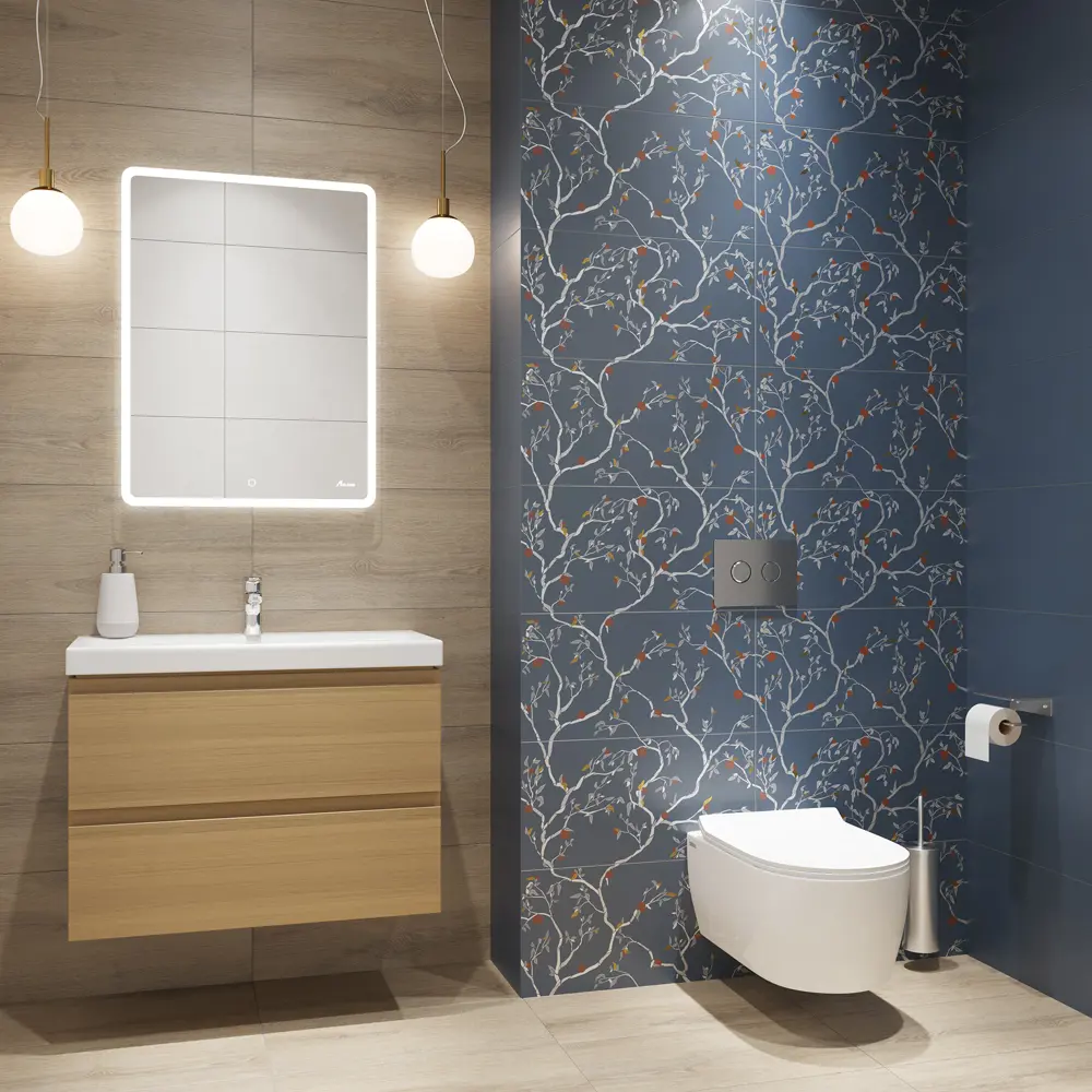 Керамогранит LB Ceramics Моррис синий матовый 30х60 см 89266128 STLM-0944879 - Вид №6