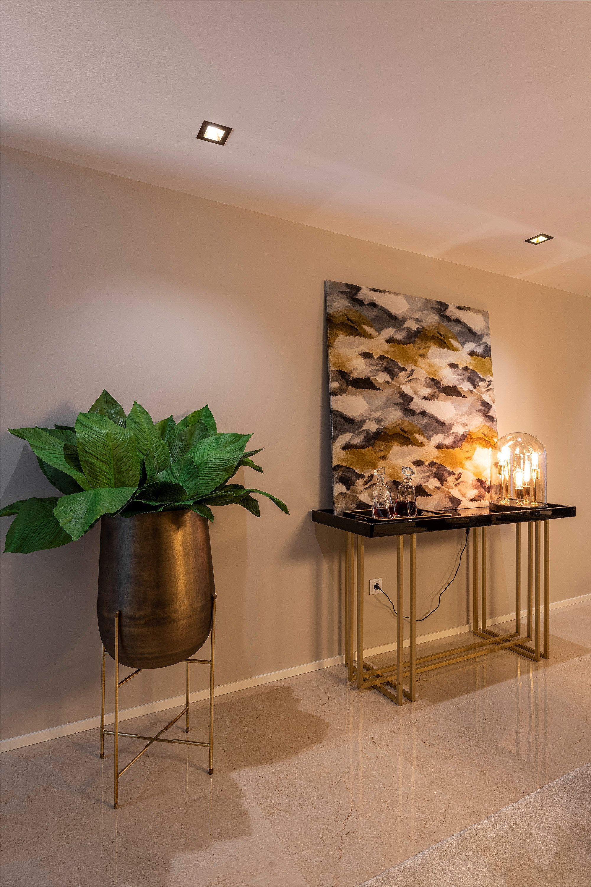 Прямоугольная консоль из нержавеющей стали и дерева Stylish Club ARCH-00094826 - Вид №11