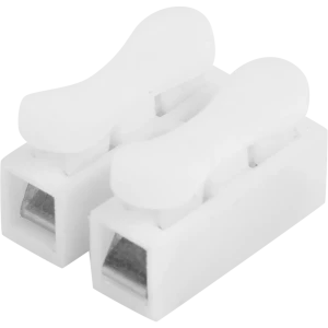 Клеммы нажимные пружинные СМК-823-2-5 2-проводные 1.5мм² белые 5шт 26736 2