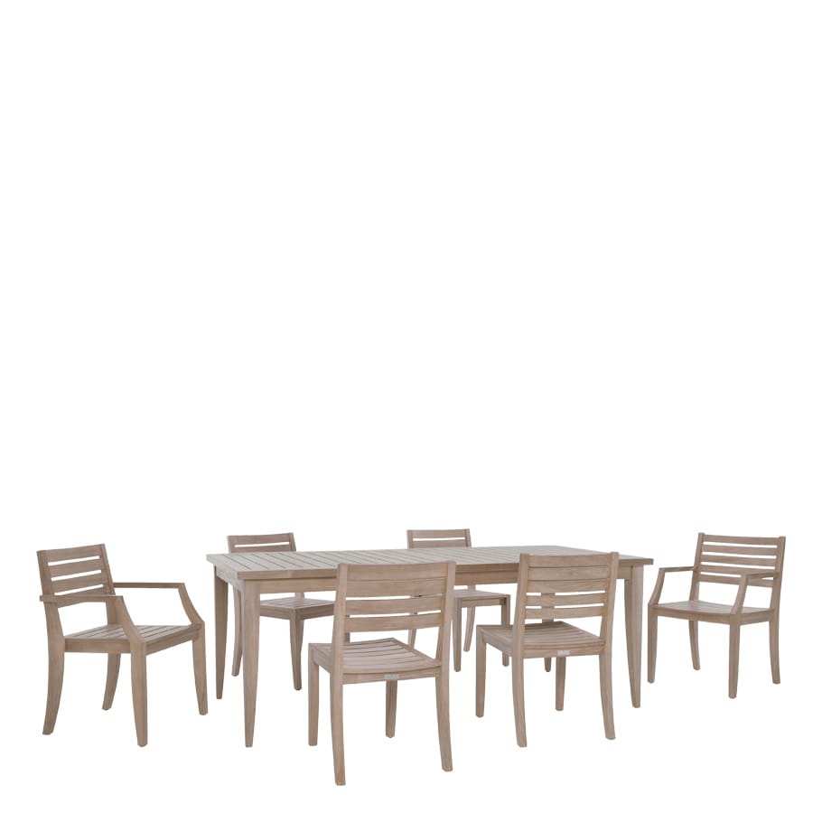 Прямоугольный обеденный стол из тикового дерева JANUS et Cie Relais ARCH-00065065 - Вид №1