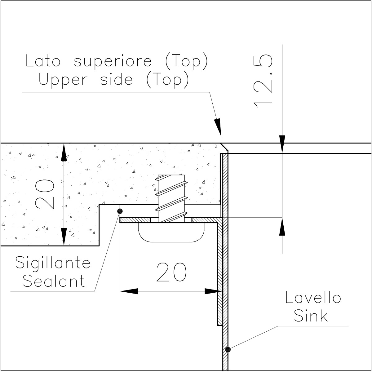4156019 Раковина Phantom Edge Gold - 4156019 Fosterspa  - Вид №3