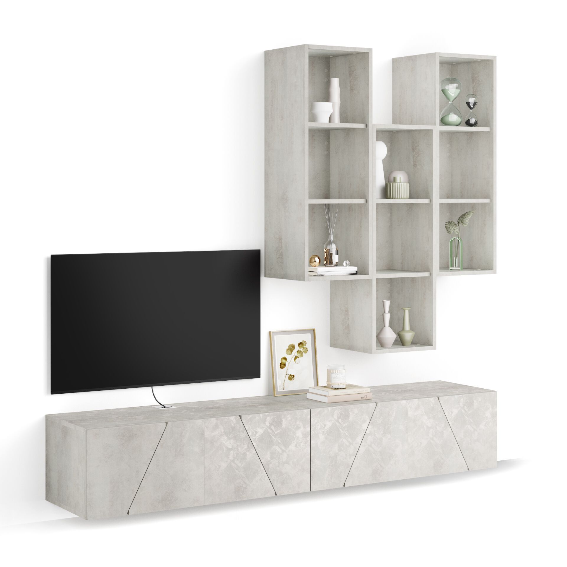 Модульная стена установила оборудованную стену в меламинированном Mobili Fiver EMMA ARCH-00091039 - Вид №2