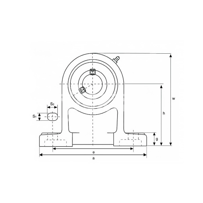 IS1967 Подшипниковый узел UCPH206 ISKRA  - Вид №2