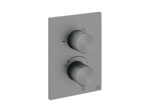 Термостатический смеситель для душа с 2 отверстиями из нержавеющей стали