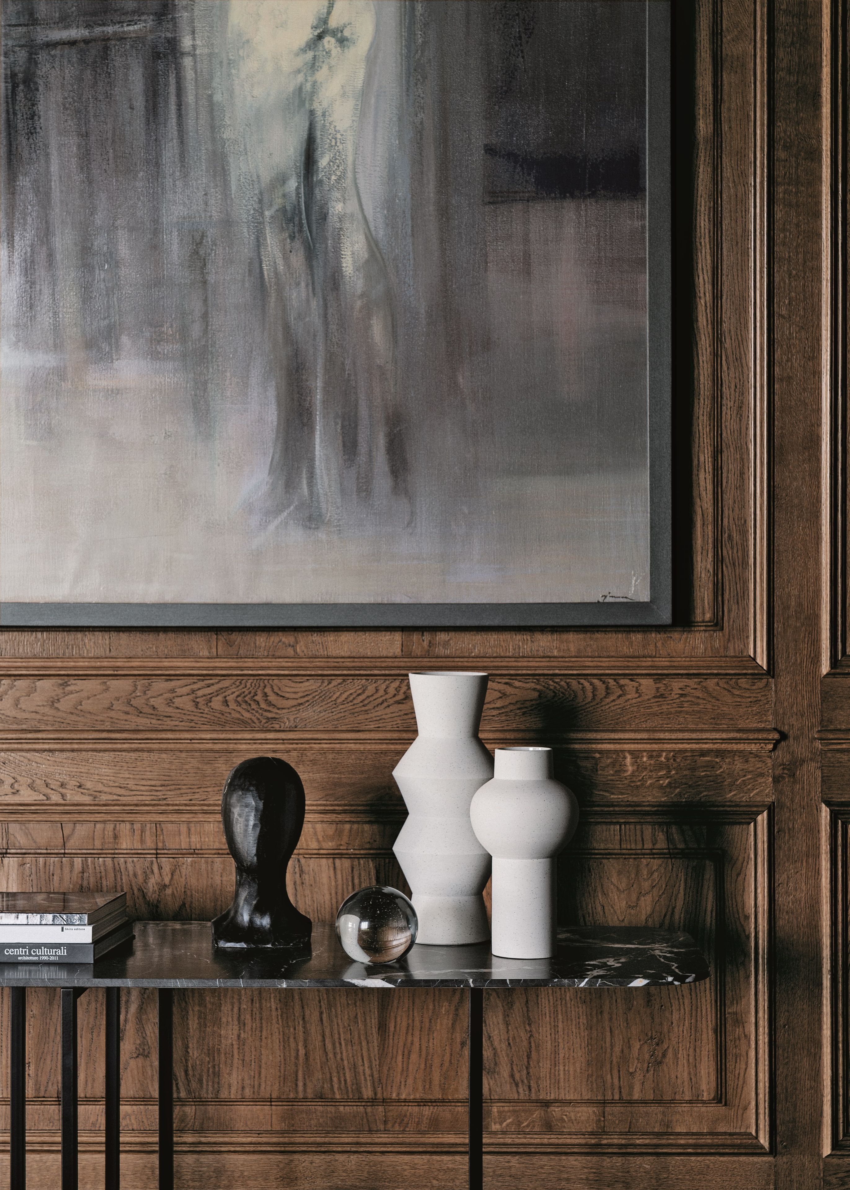 Прямоугольная мраморная консоль Meridiani COLE ARCH-00056781 - Вид №1